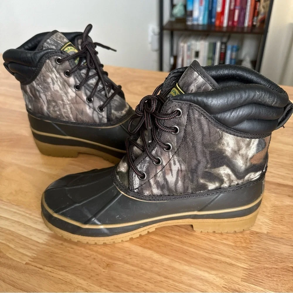 Crater Ridge Duck Boots Camo Hunting Waterproof Winter Snow Hiking Men’s Size 5